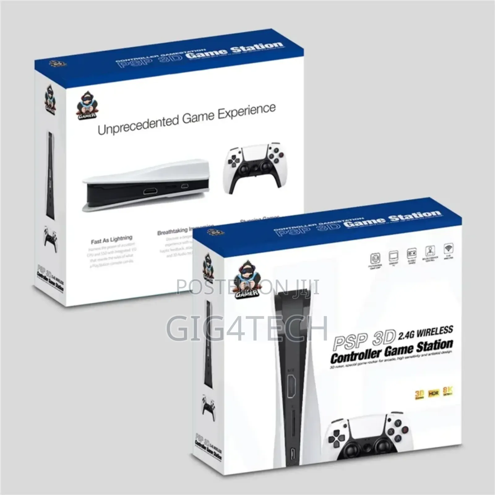 Q10 2.4g Wireless Hd Video Game Console 128g With 2 Gamepads For Psp