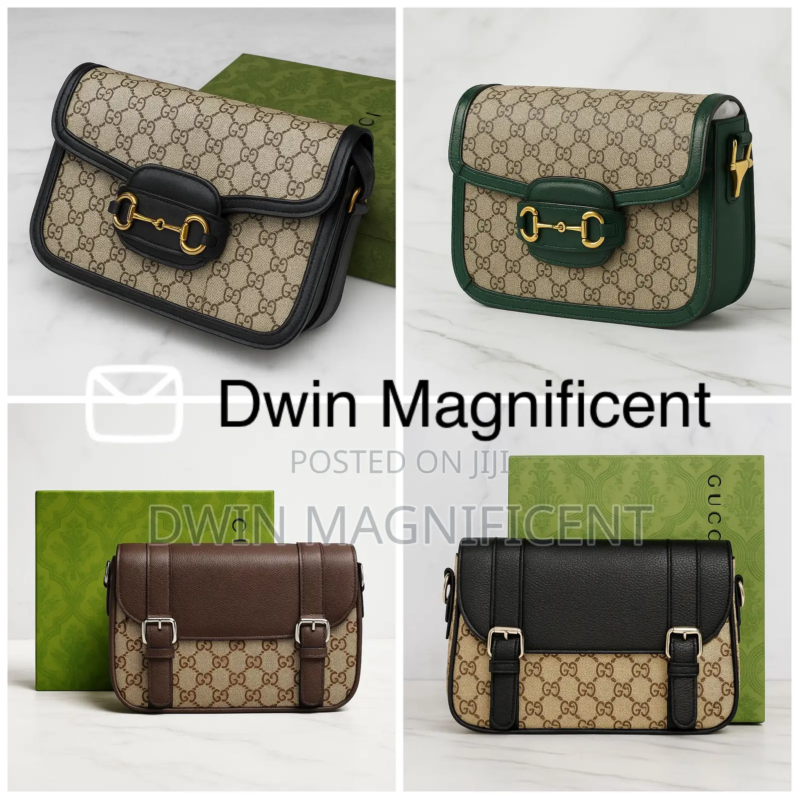 Gucci 1955 Horsebit Shoulder Bag in Gg Supreme Canvas