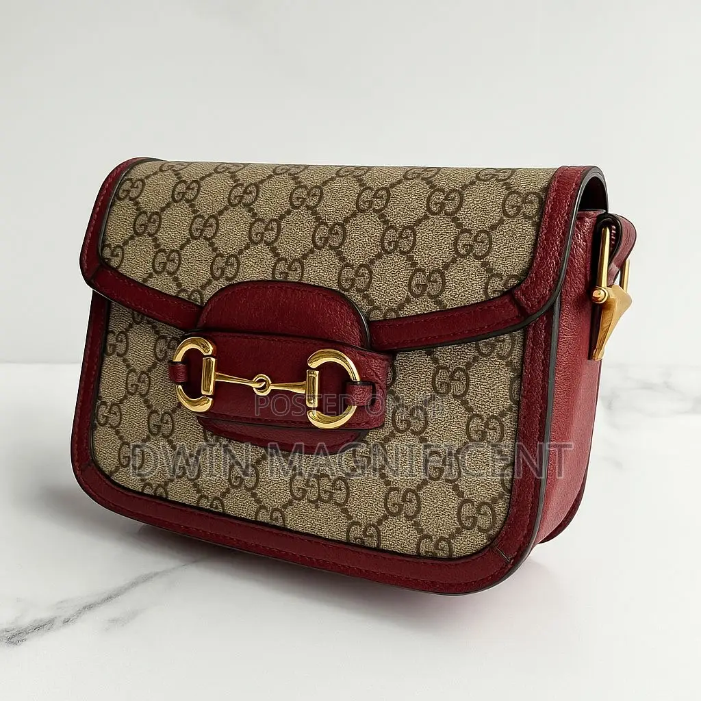 Gucci 1955 Horsebit Shoulder Bag in Gg Supreme Canvas