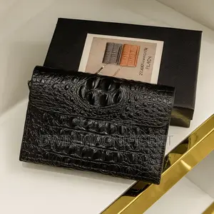 Genuine Crocodile or Alligator Leather Clutch Bag