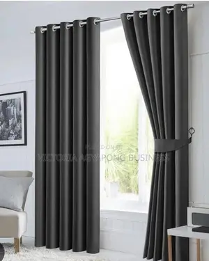 4 Yards 3in 1 Per a Set of Black Out Curtains Available