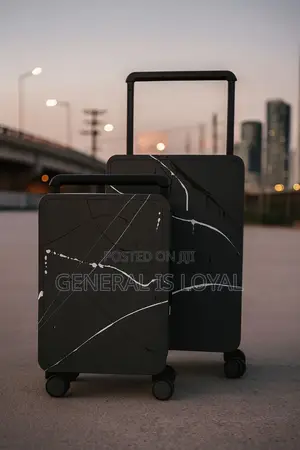 2in1 Durable Marbled Hardshell Exterior Suitcase
