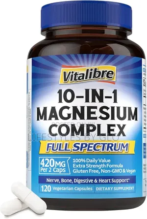 Vitalibre 10-in-1 Magnesium Complex 120caps 420mg (Ultra Strength)
