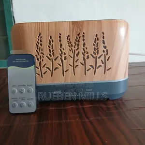500ml Brown Remote Controlled Fire Flames Essential Oil Diffuser