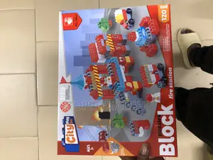 Kids Diy Building Blocks Toys(Fire Station)