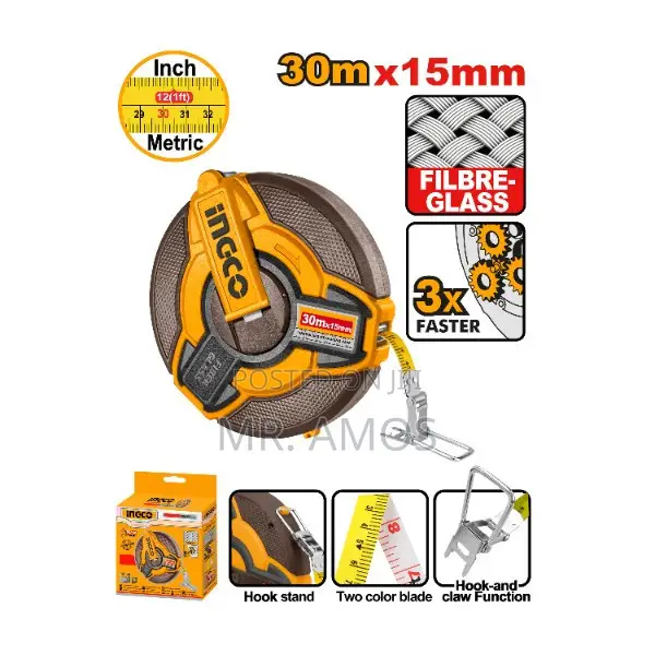 20/30 50m Fiberglass Measuring Tape -