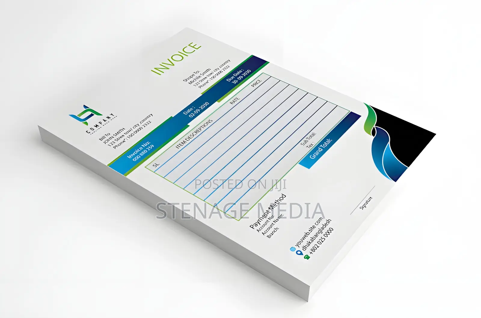 Invoice Receipt Book Printing Ghana | Stenage Media