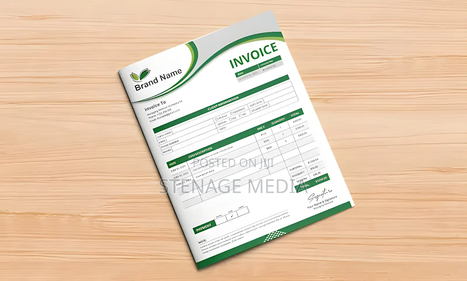 Invoice Receipt Book Printing Ghana | Stenage Media