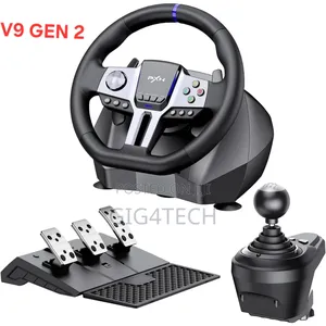 Pxn V9 Gen2 Gaming Racing Wheel With Magnetic Pedals Steering Wheel