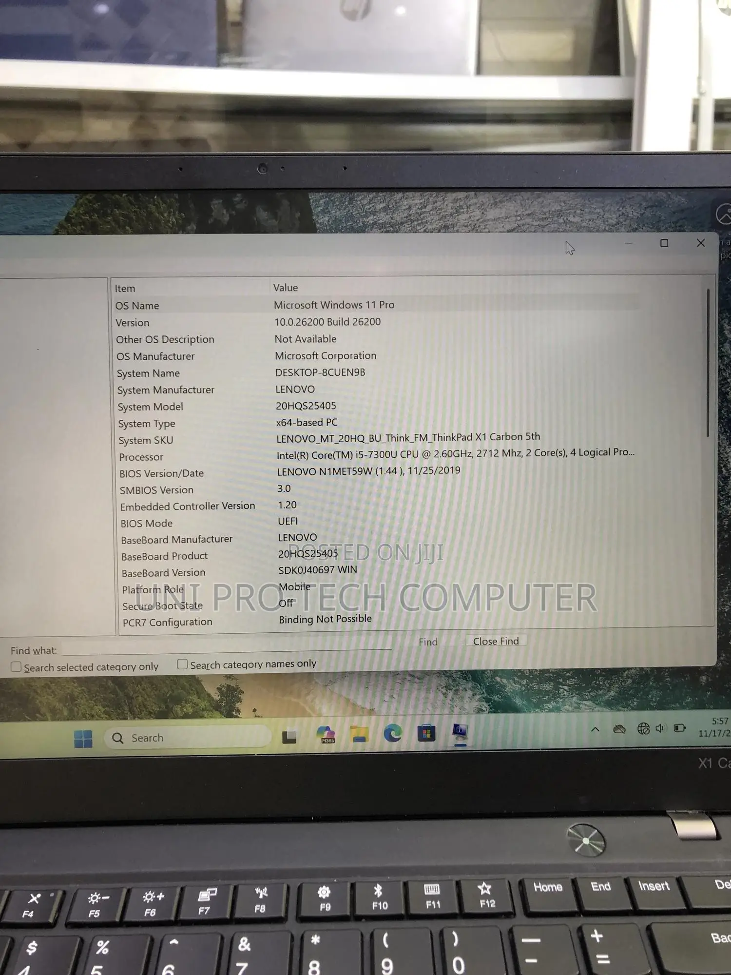 Laptop Lenovo ThinkPad X1 Carbon 8GB Intel Core I5 SSD 512GB