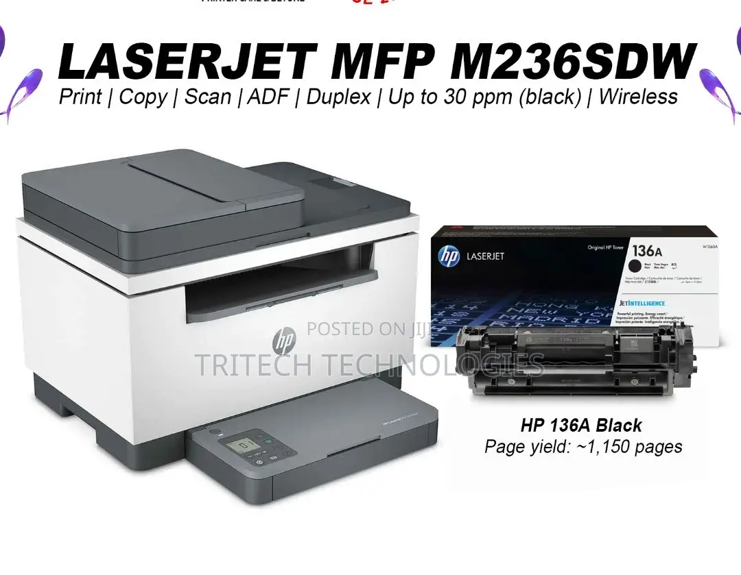 Hp Laserjet MFP M236sdw 4 in 1 Printer