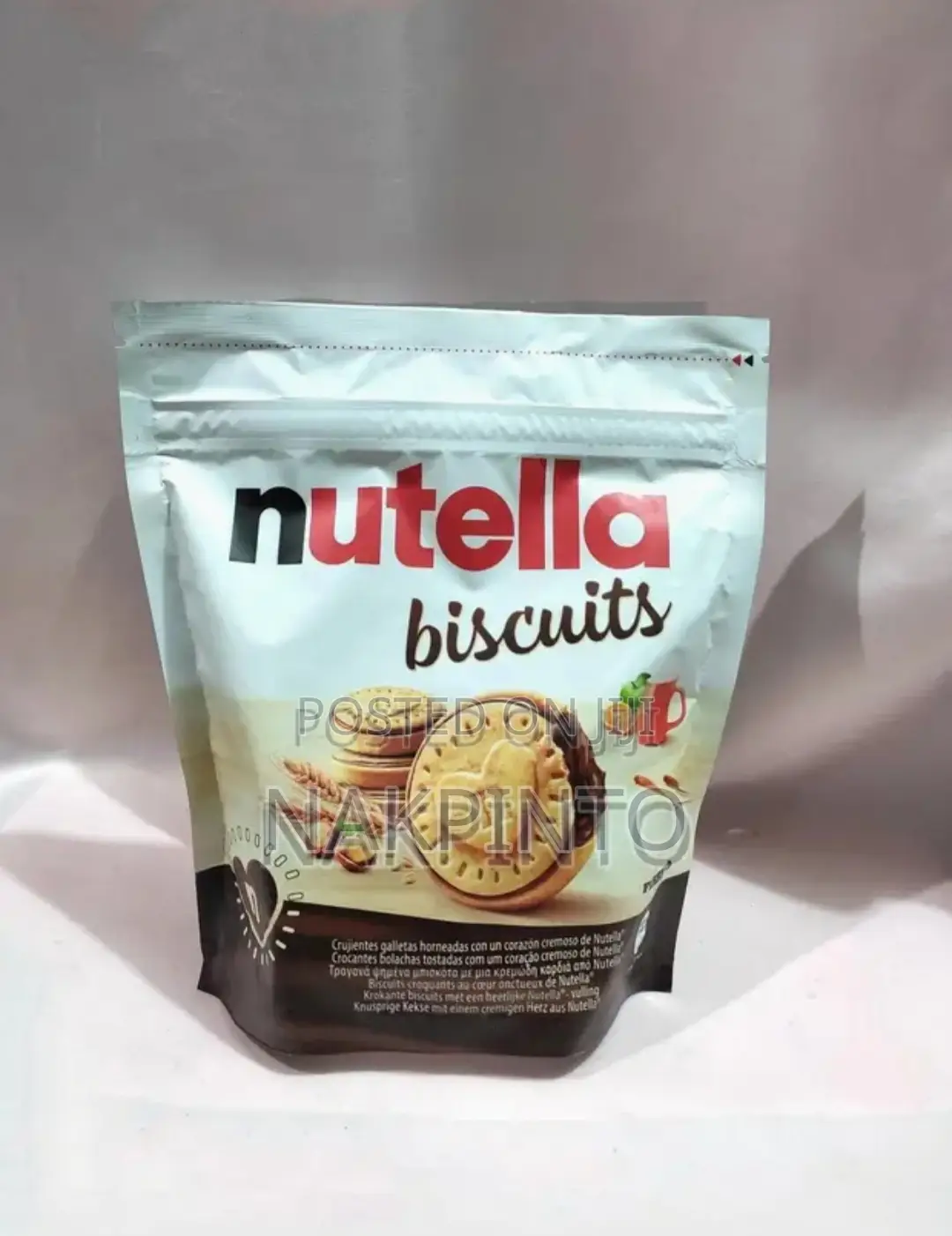 Nutella Biscuit (14x, 193g) in Resealable Bag With a Cream Spread