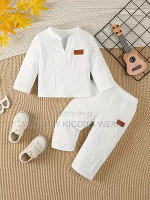 Boys'casual Short Sleeve T-Shirt and Straight Pants Ages 6-9m /18-24m