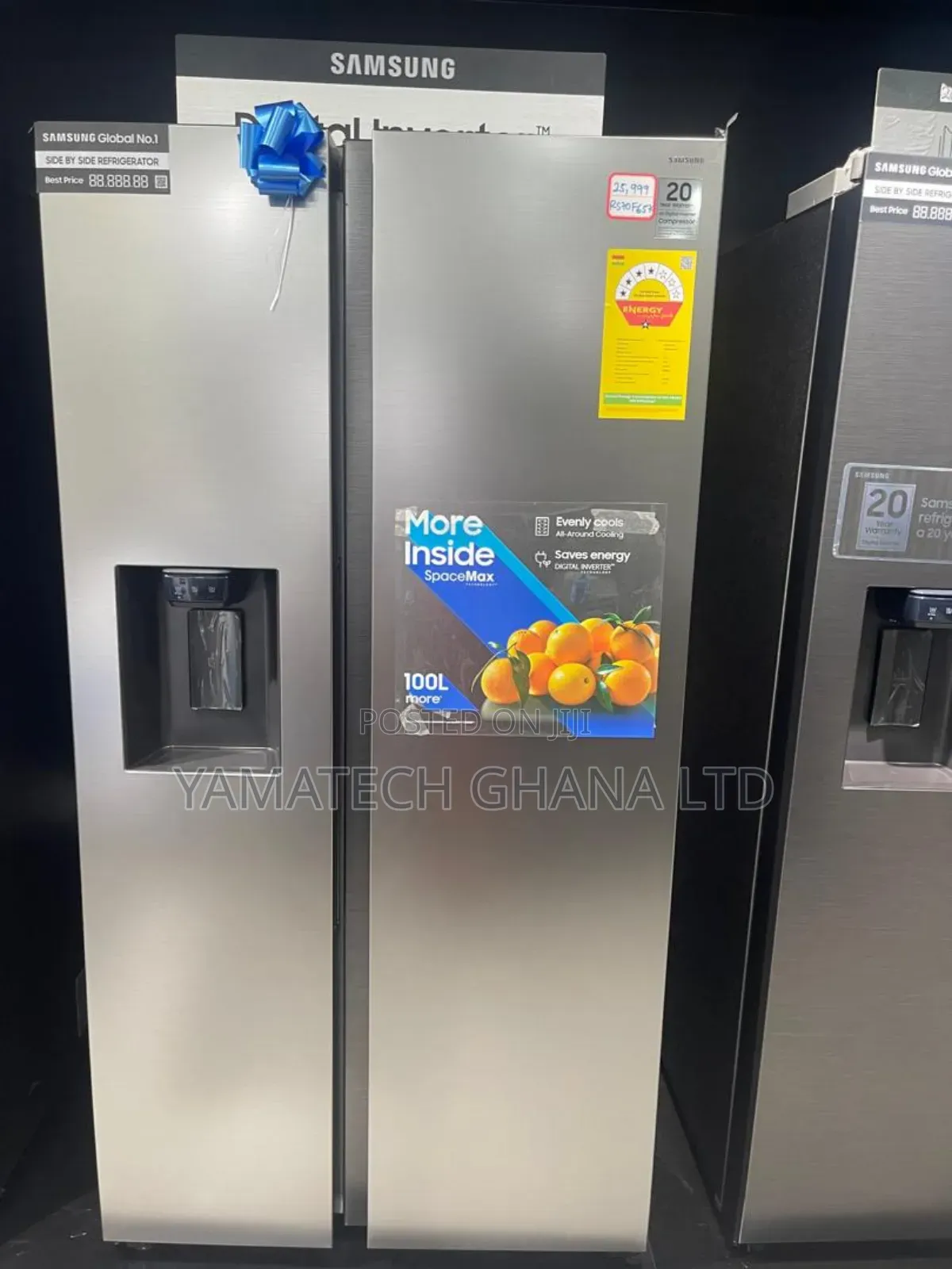 Original Samsung 580l Side By Side Refrigerator With Dispenser