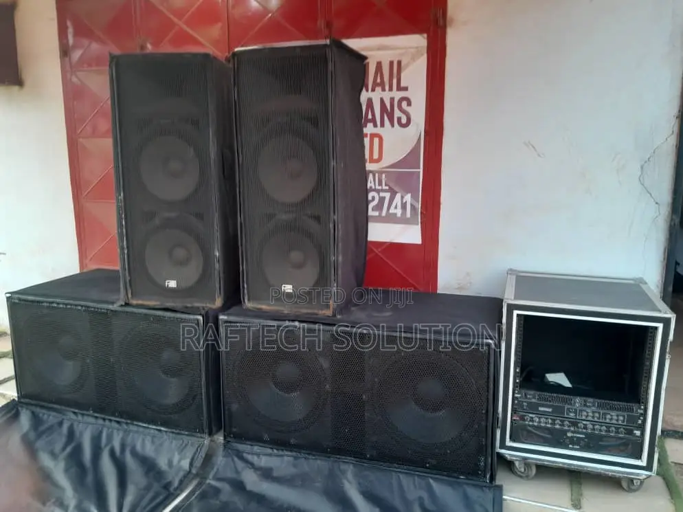 RCF/FDB Speakers Complete Dj Rack