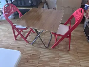 80x80cm Foldable Table And 2 Folding Chairs