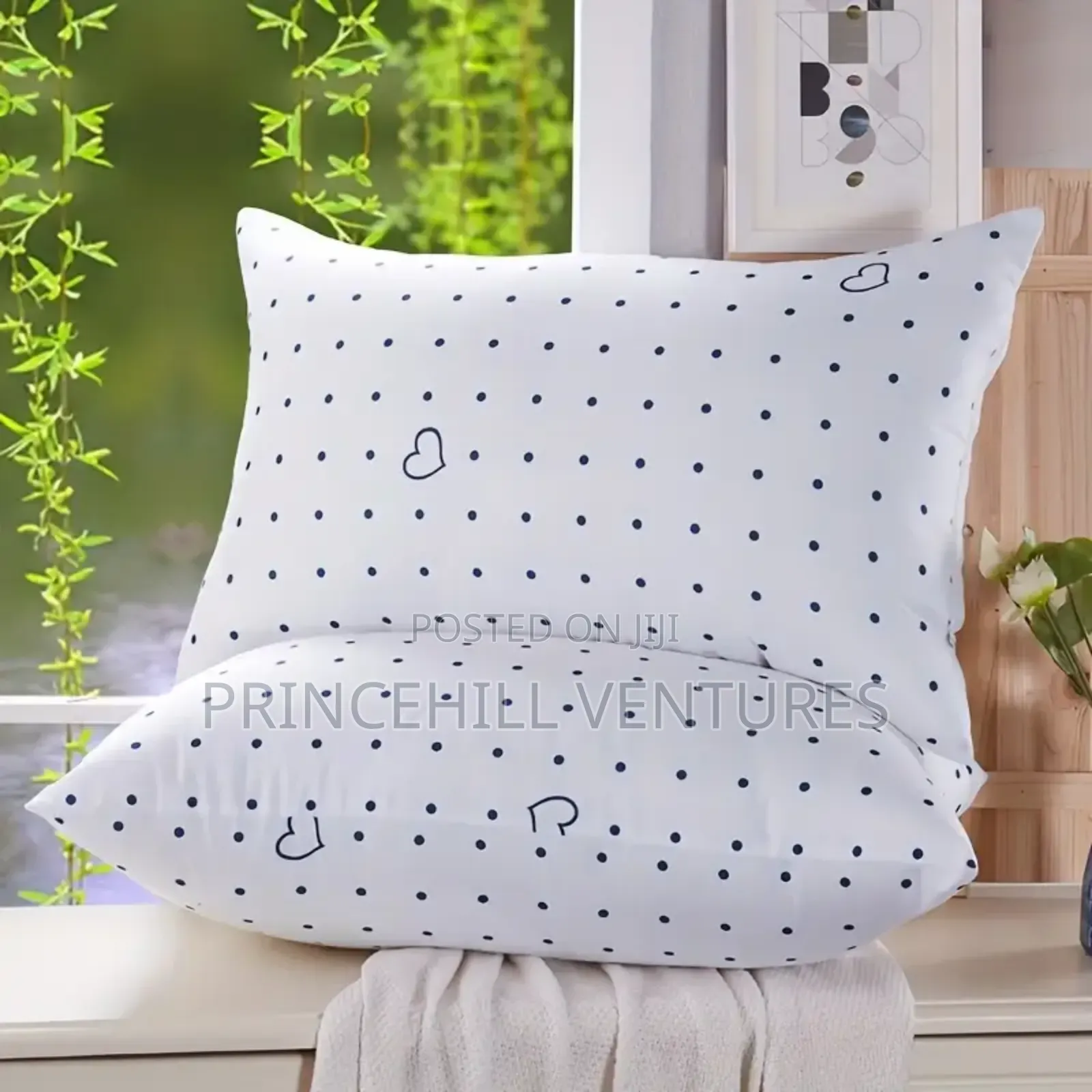 Pair of Bed Pillows - Large Size