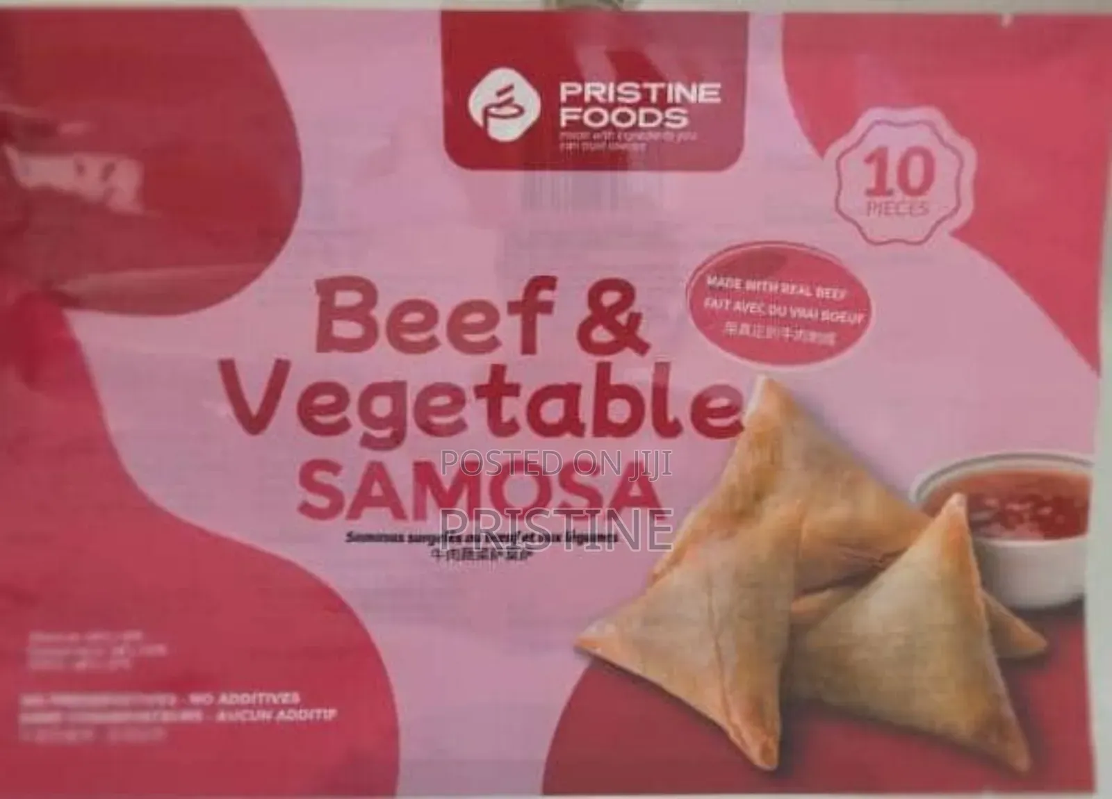 Frozen Beef and Vegetables Samosas