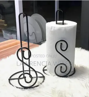 Black Coloured Metal Tissue Holder