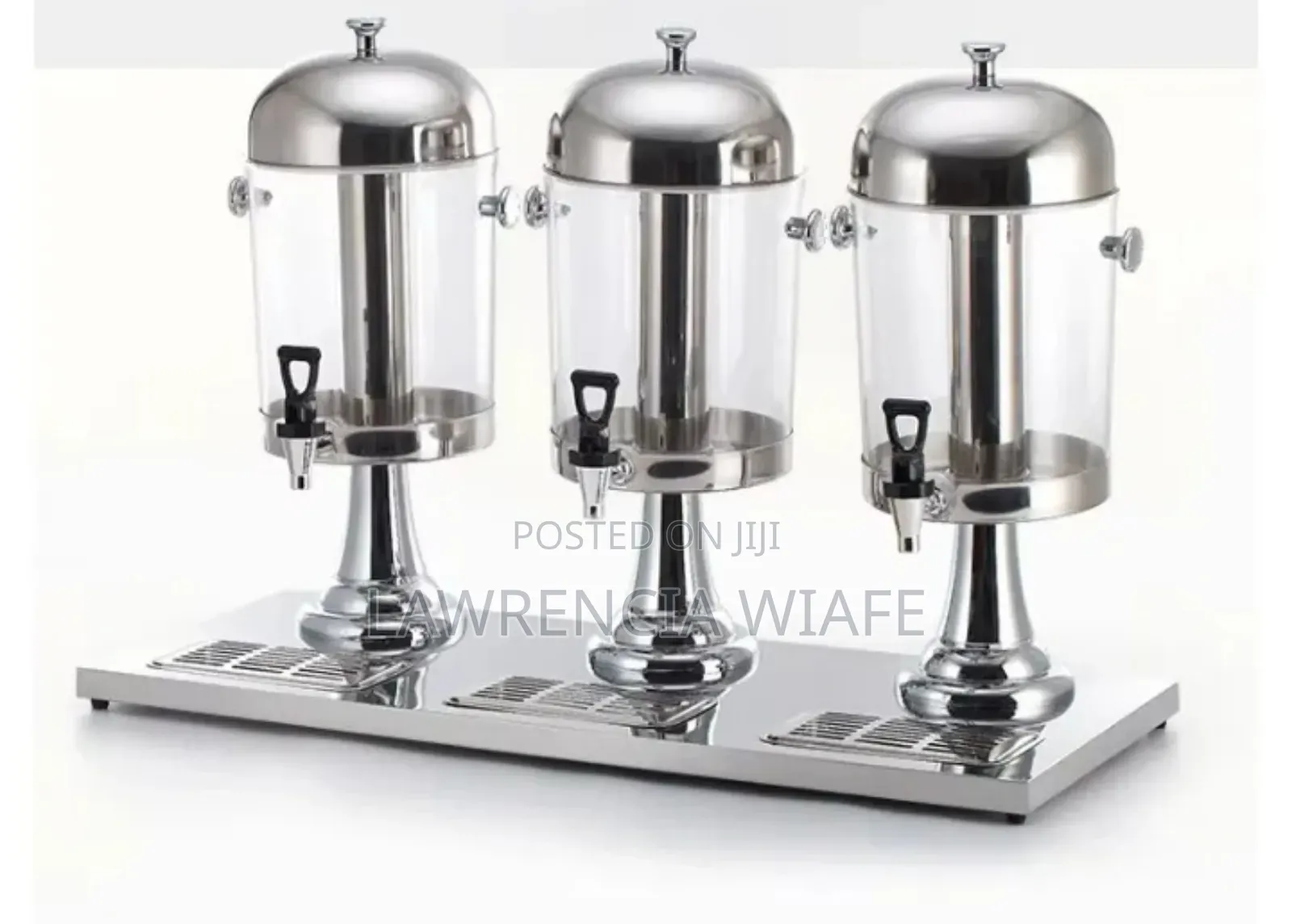 Silver Plated 3 In 1 Juice Dispenser