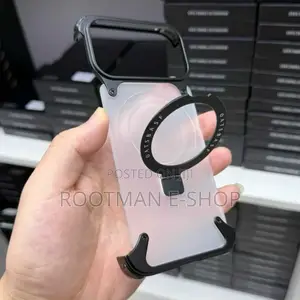 iPhone 17 Pro and Pro Max Frosted Frameless Metal Kickstand Case