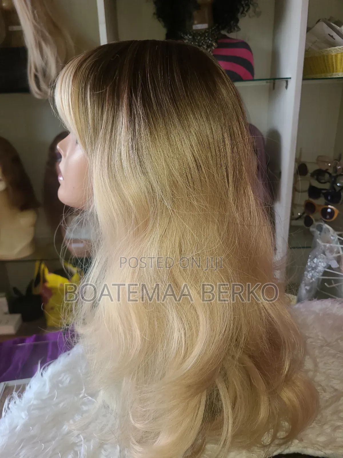 Blonde Wavy French Cut Wig