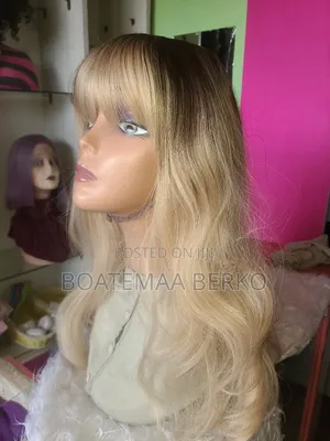 Blonde Wavy French Cut Wig