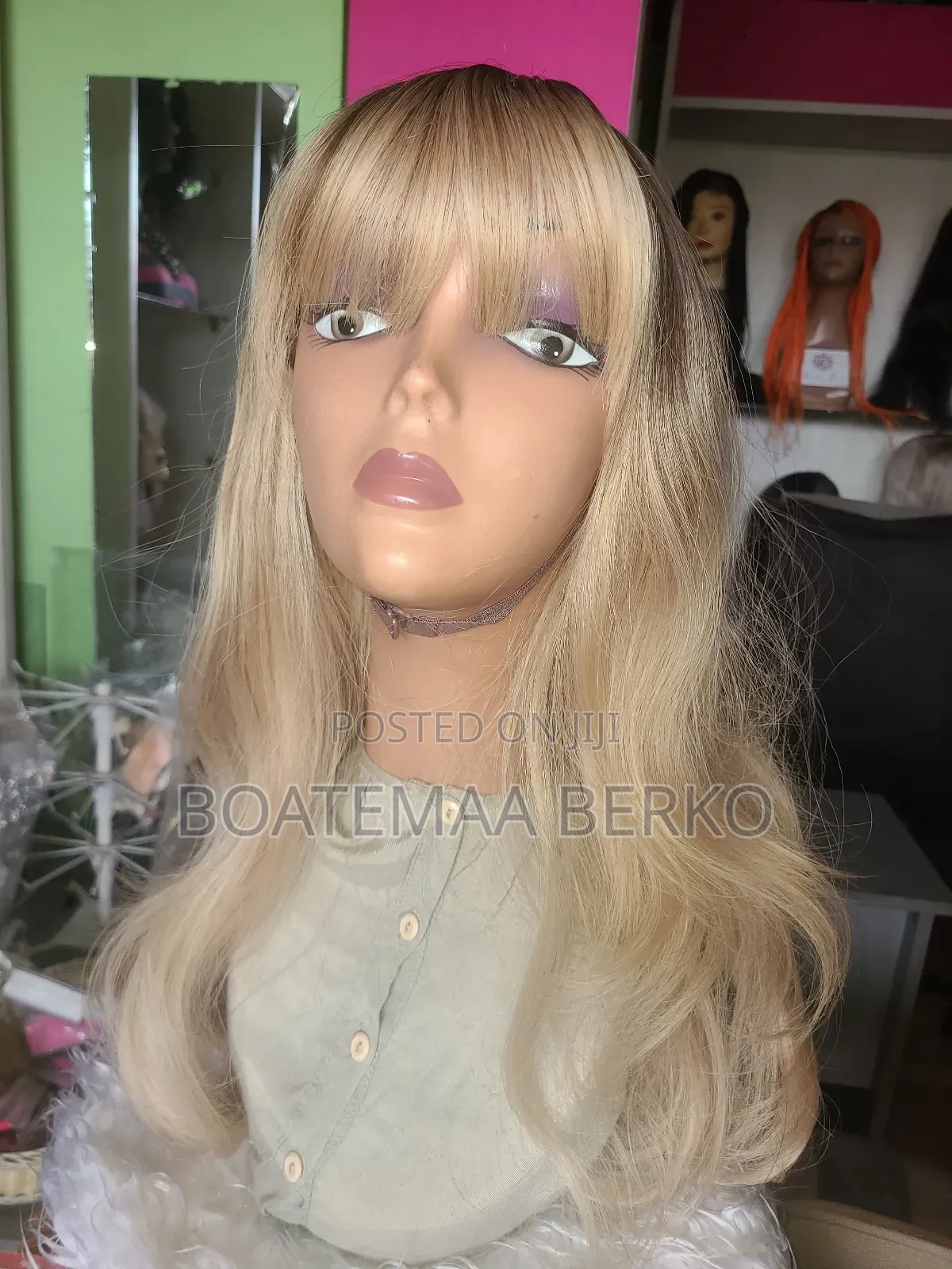 Blonde Wavy French Cut Wig