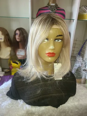 Straight Fibre Hair Blonde Wig