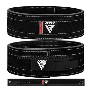 Rdx Power 4" Lifting Lever Buckle Gym Belt| Comfort| Cushioned Leather