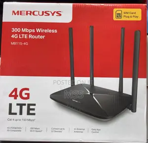 Mb115-4g =New Comers300 MBPS Wireless N 4g Lte Router=Mercusys