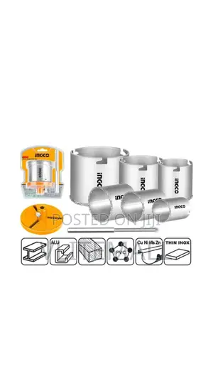 Carbide Gritted Hole Saw Set – P6 (Hsb4061) Ingco