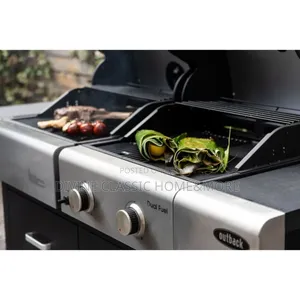 Outback Dual Fuel Gas/Charcoal BBQ With Multicook Plate System