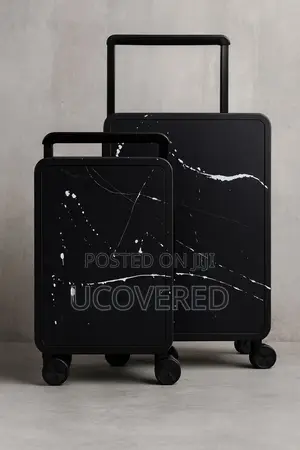 Durable Marbled Hardshell Exterior Suitcases 24” And 20”
