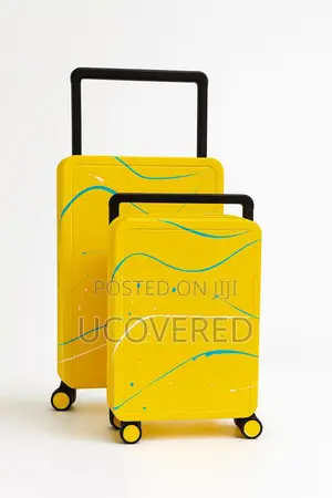 Durable Marbled Hardshell Exterior Suitcases 24” And 20”