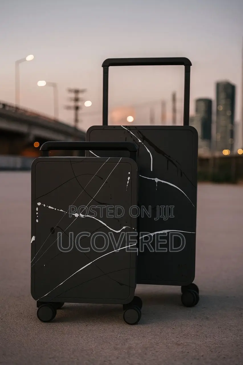 Durable Marbled Hardshell Exterior Suitcases 24” And 20”