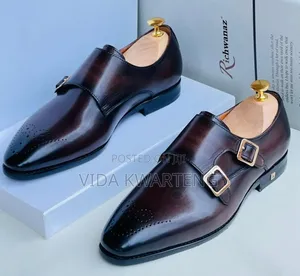 Executive Richwanaz Coffee Brown Leather Shoes