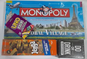 Monopoly + Uno + Jenga + Do or Drink