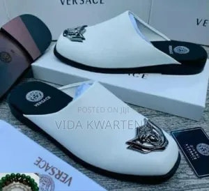 Original Versace White Half Shoe