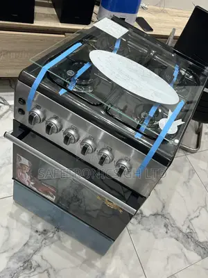 Try Efficiency 4 Gas Cooker Oven 60x60 Grey Ferre Grill