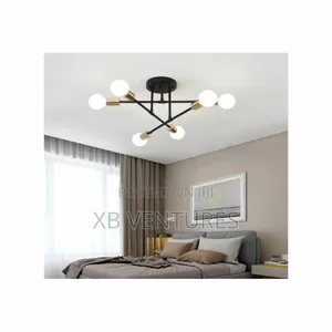 Modern 6-Light Semi-Flush Mount Ceiling Light