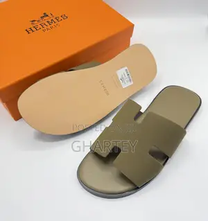 Hermès Luxury Leather Slide Sandals - Available in 3 Beautiful Colors