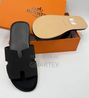 Hermès Luxury Leather Slide Sandals - Available in 3 Beautiful Colors