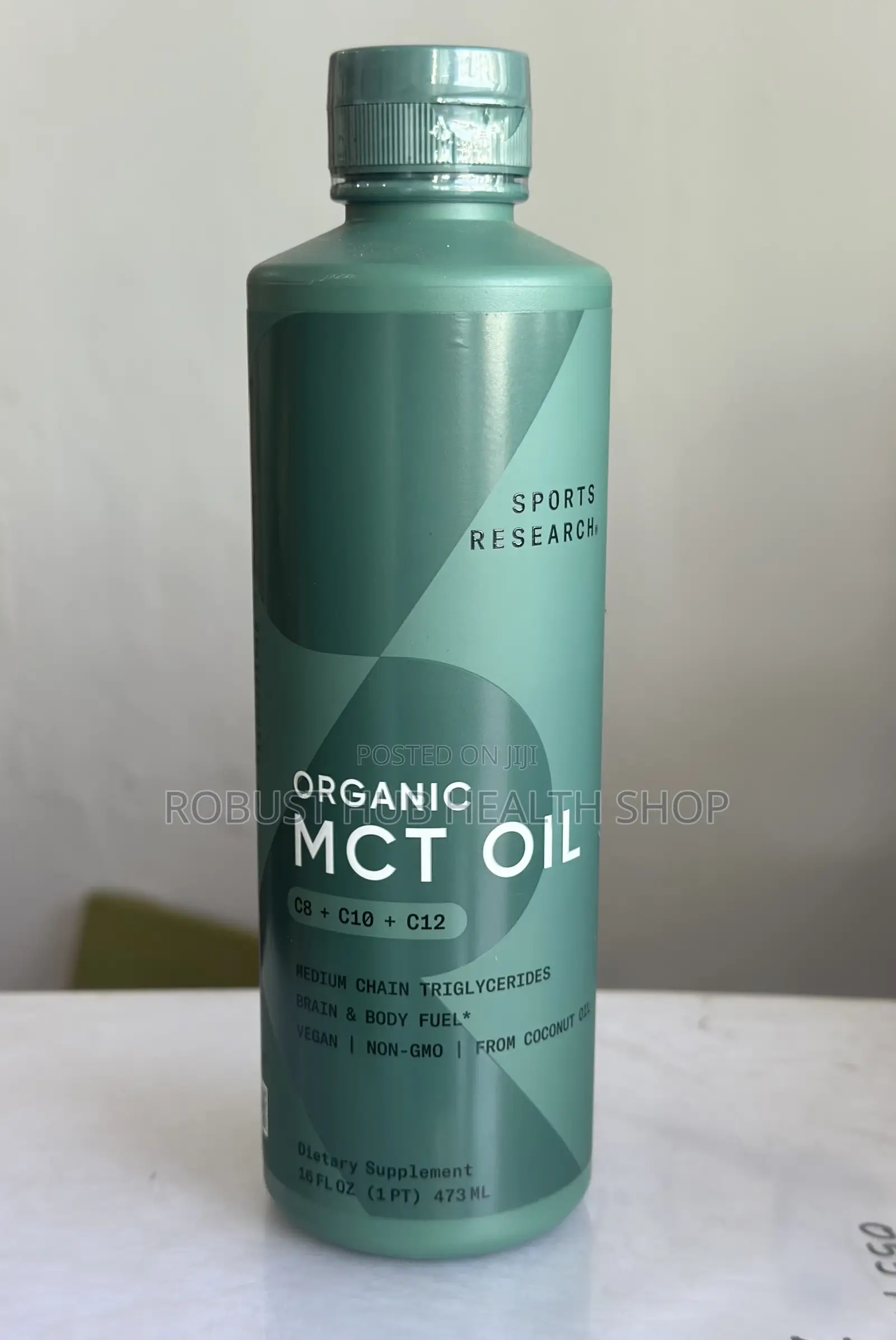 Sports Research Organic MCT Oil, Keto Vegan