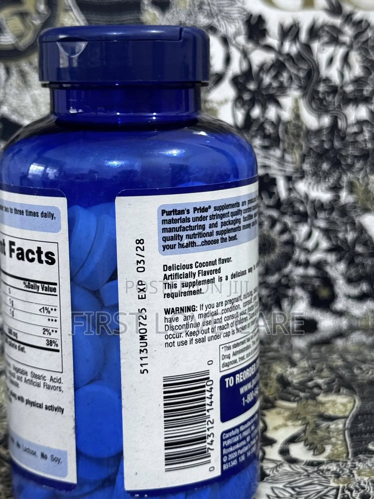 Puritan’S Pride Chewable Calcium 500mg Bone Active