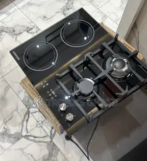 In-Built Kenwood 60cm Black (Glass) 2 Gas 2 Electric Cooker