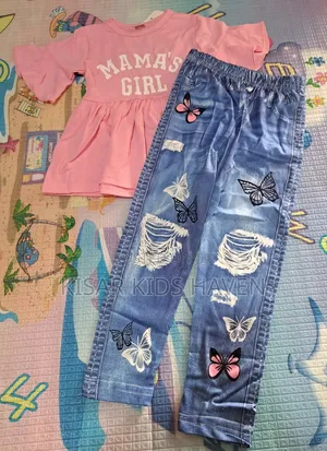 Cute Girls Top and Down 3 Years ( Trousers Not Jeans Fabric)