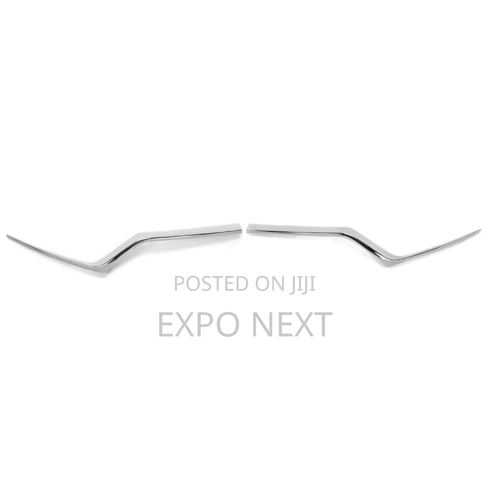 Chrome  Grille Headlight Molding Trim For 2017-2019  Honda Cr-v Pair