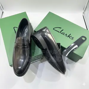 This Is Original Clark Real Pure Leather Loafers Shoe