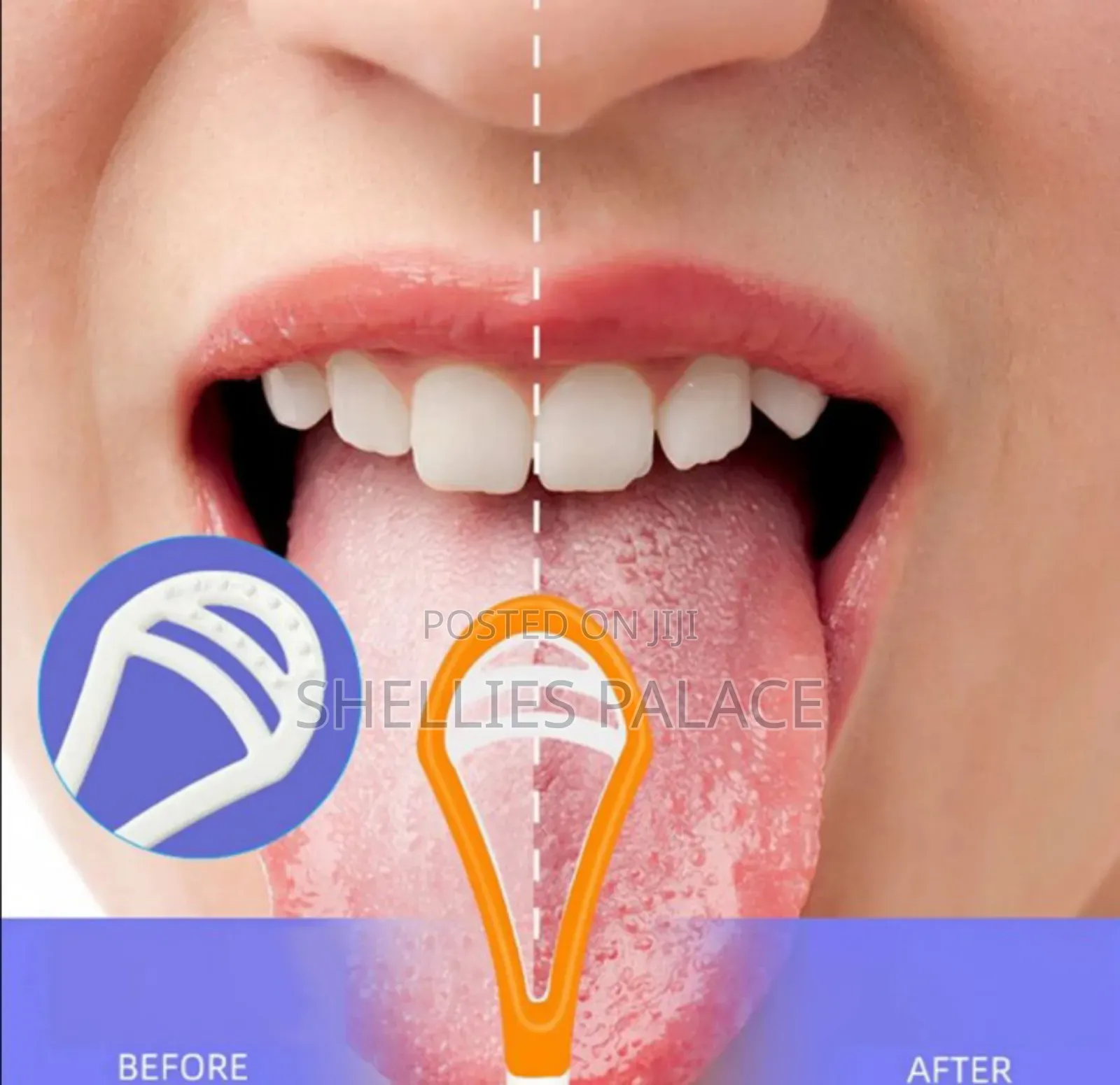 Reusable Double Sided Professional Silicone Tongue Scraper for Adults